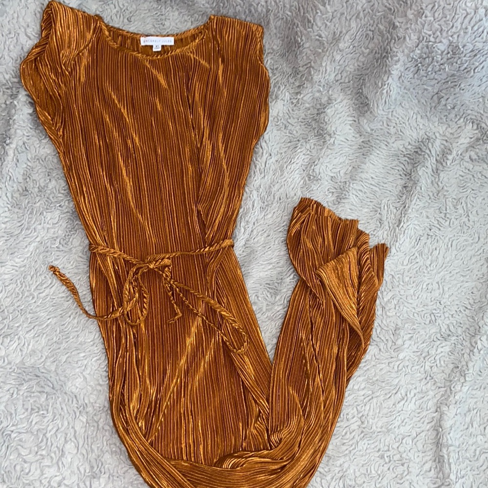 Bronzed long dress